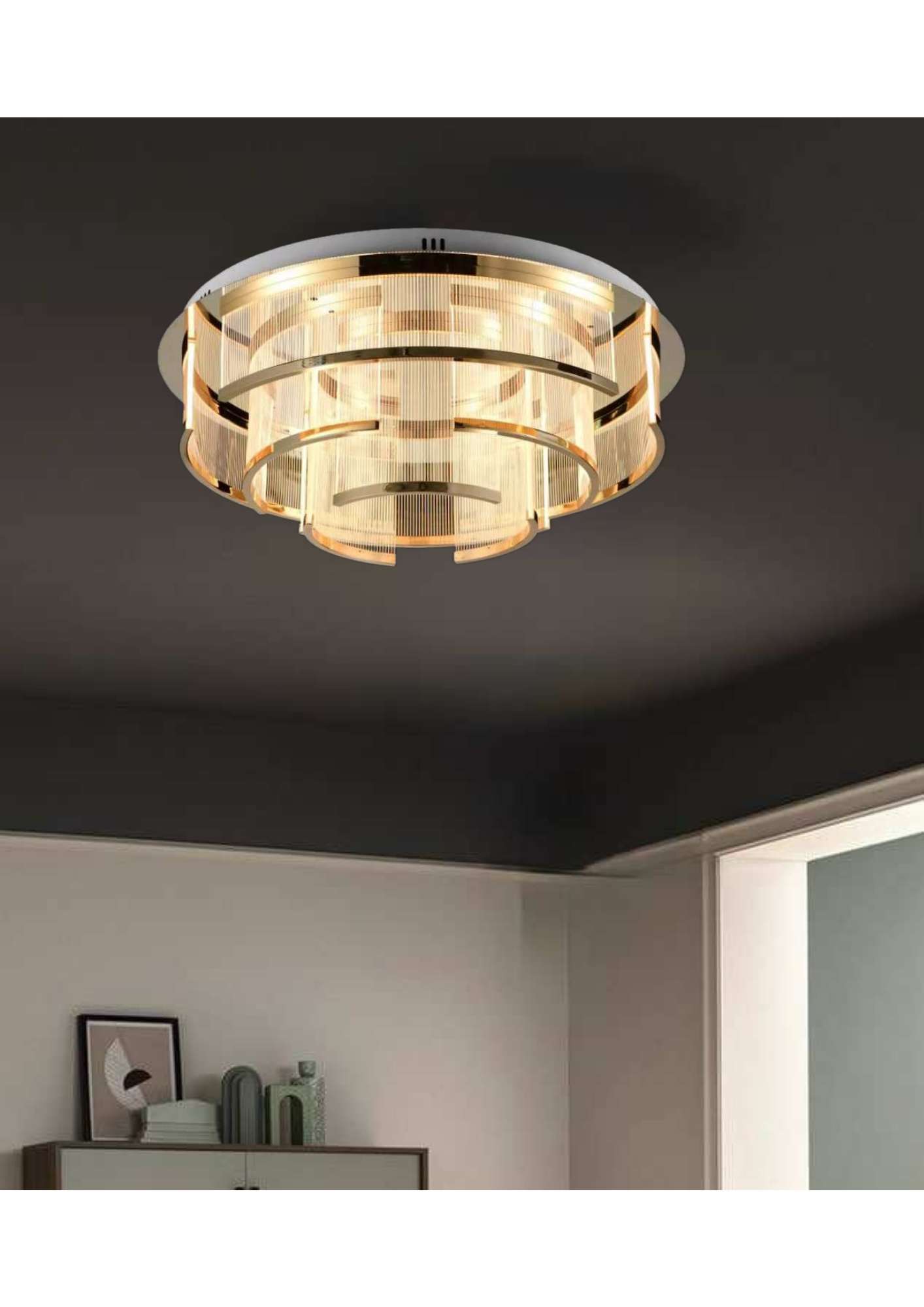 Beyond Lights - Layered Cylinder Ceiling Light-LC